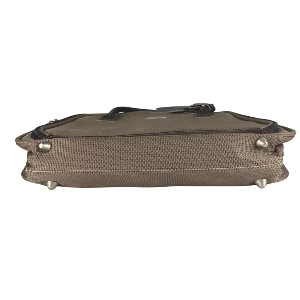 Samsonite Womens Beige Inner Pockets Zip‎ Around Detachable Strap Laptop Bag